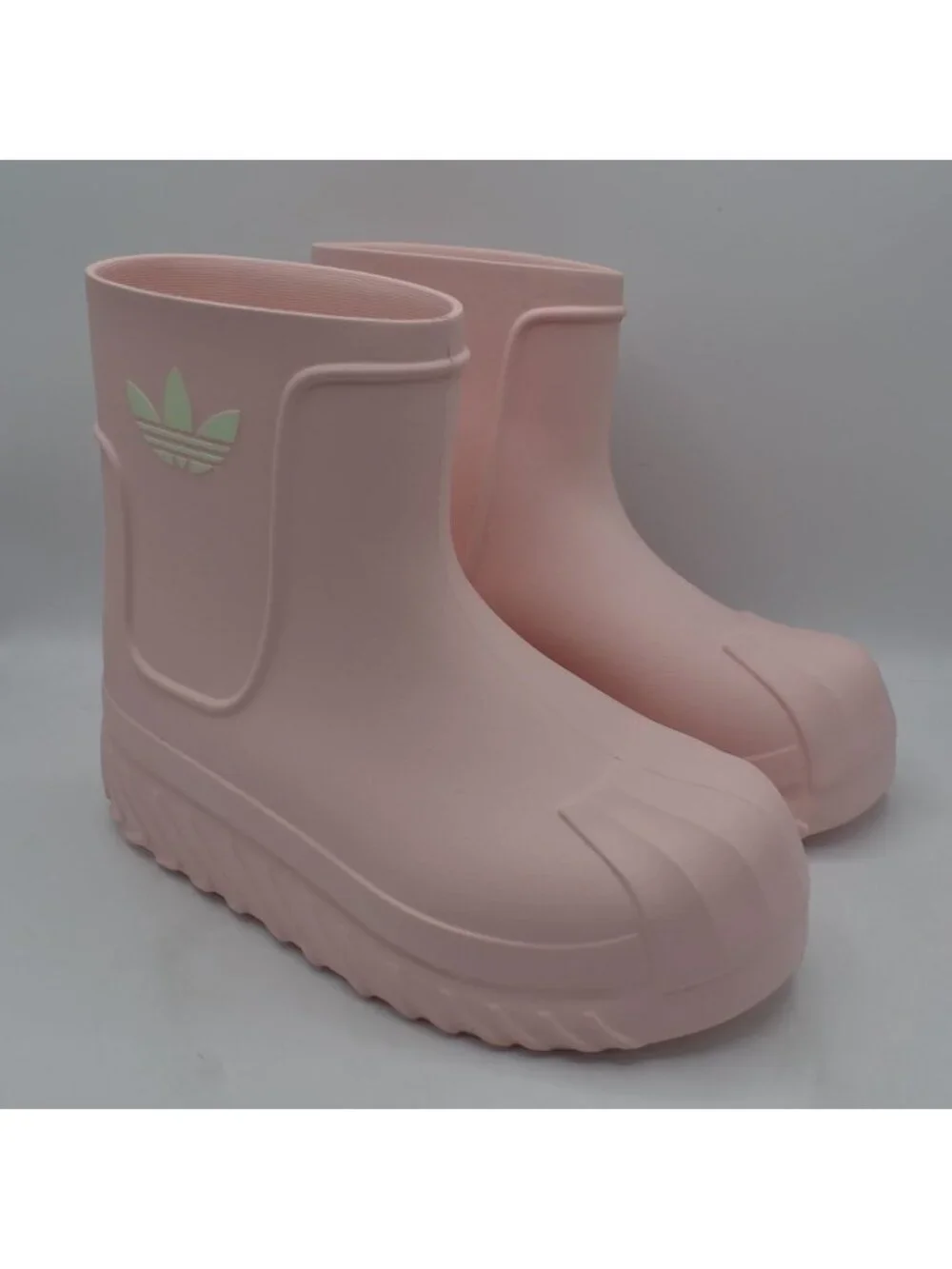 Adidas Women Size 8.5 Adifom Superstar Light Pink Rain Garden Slip On Boots